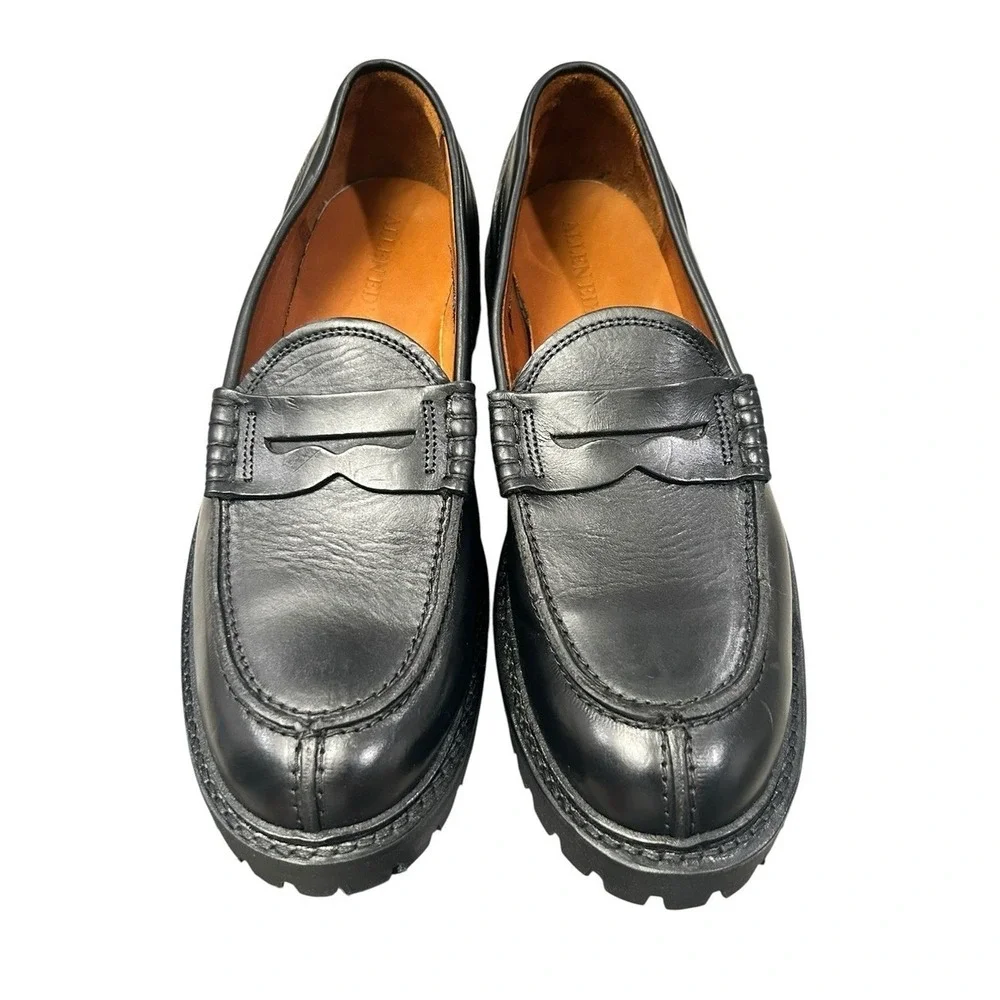 Allen Edmonds Freeport Weatherproof Penny Loafers Men's‎ Black Leather Lug 8.5